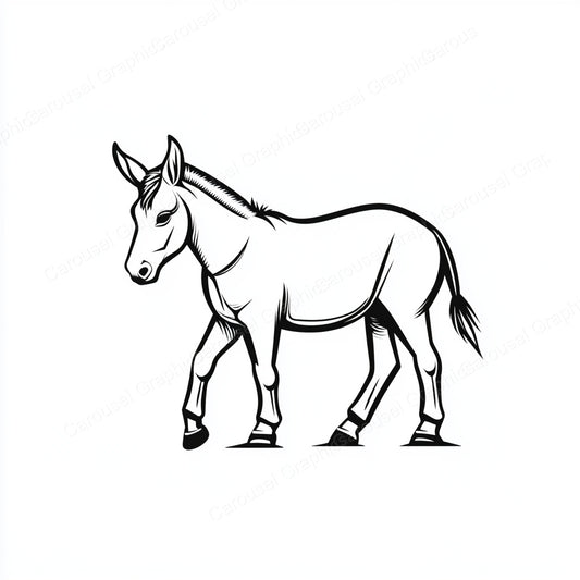 Donkey Vector Graphic preview
