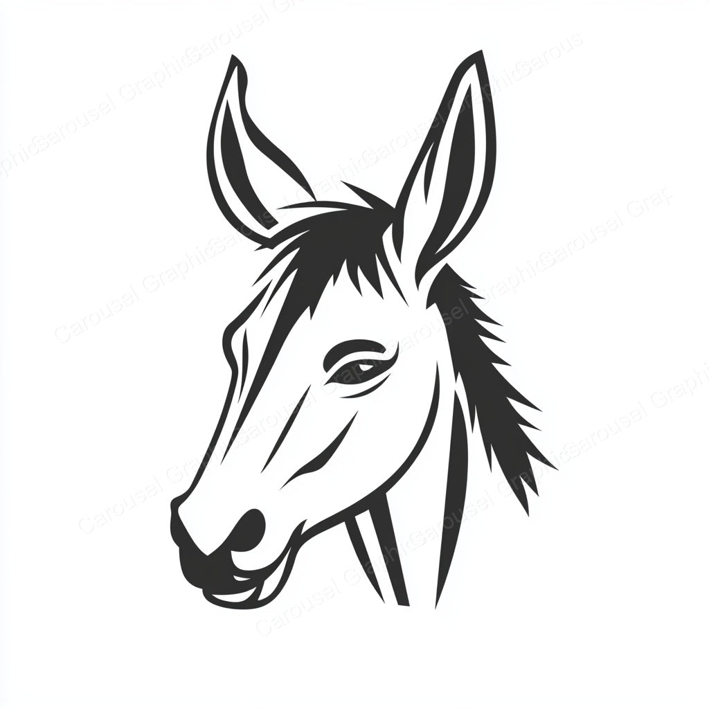 Donkey Vector Graphic preview
