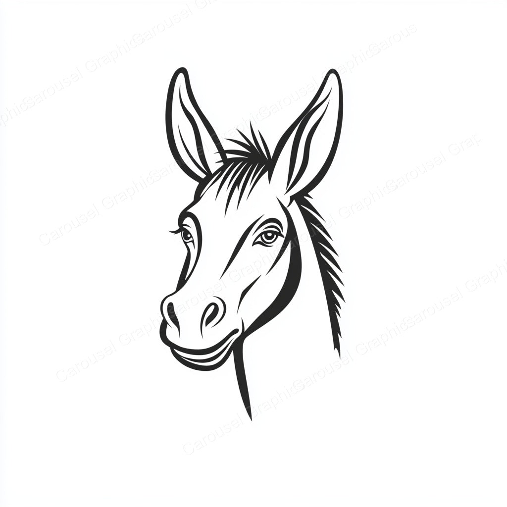 Donkey Vector Graphic preview