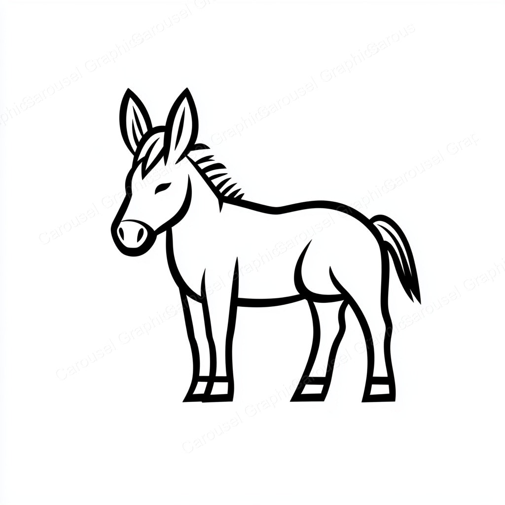 Donkey Vector Graphic preview