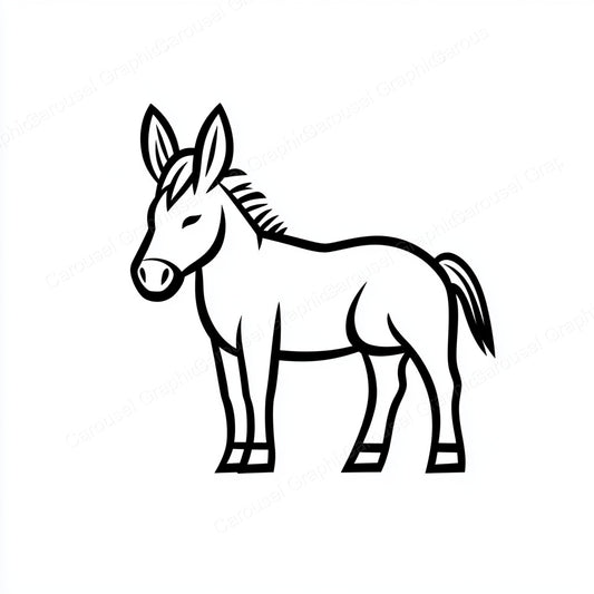 Donkey Vector Graphic preview