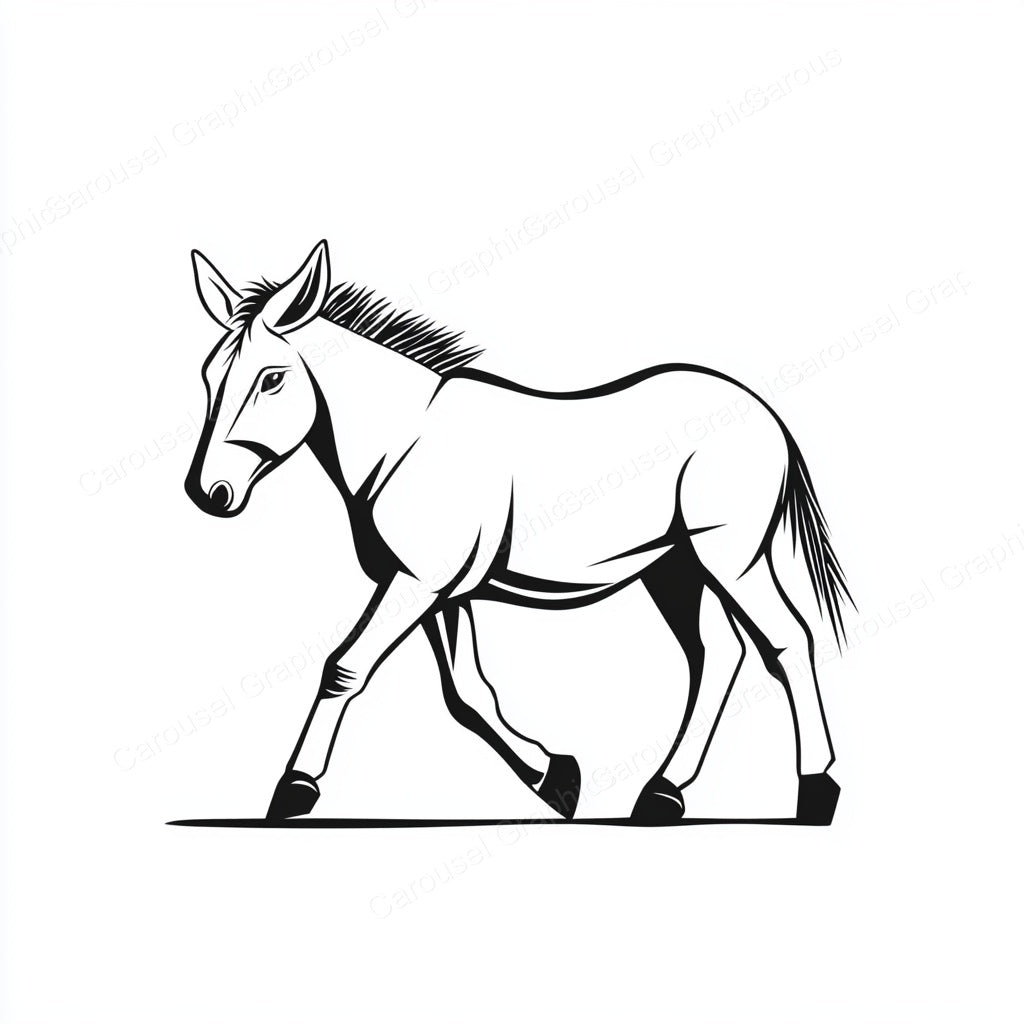 Donkey Vector Graphic preview