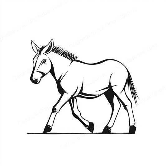 Donkey Vector Graphic preview