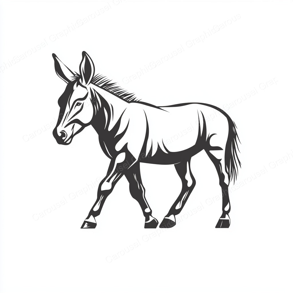 Donkey Vector Graphic preview