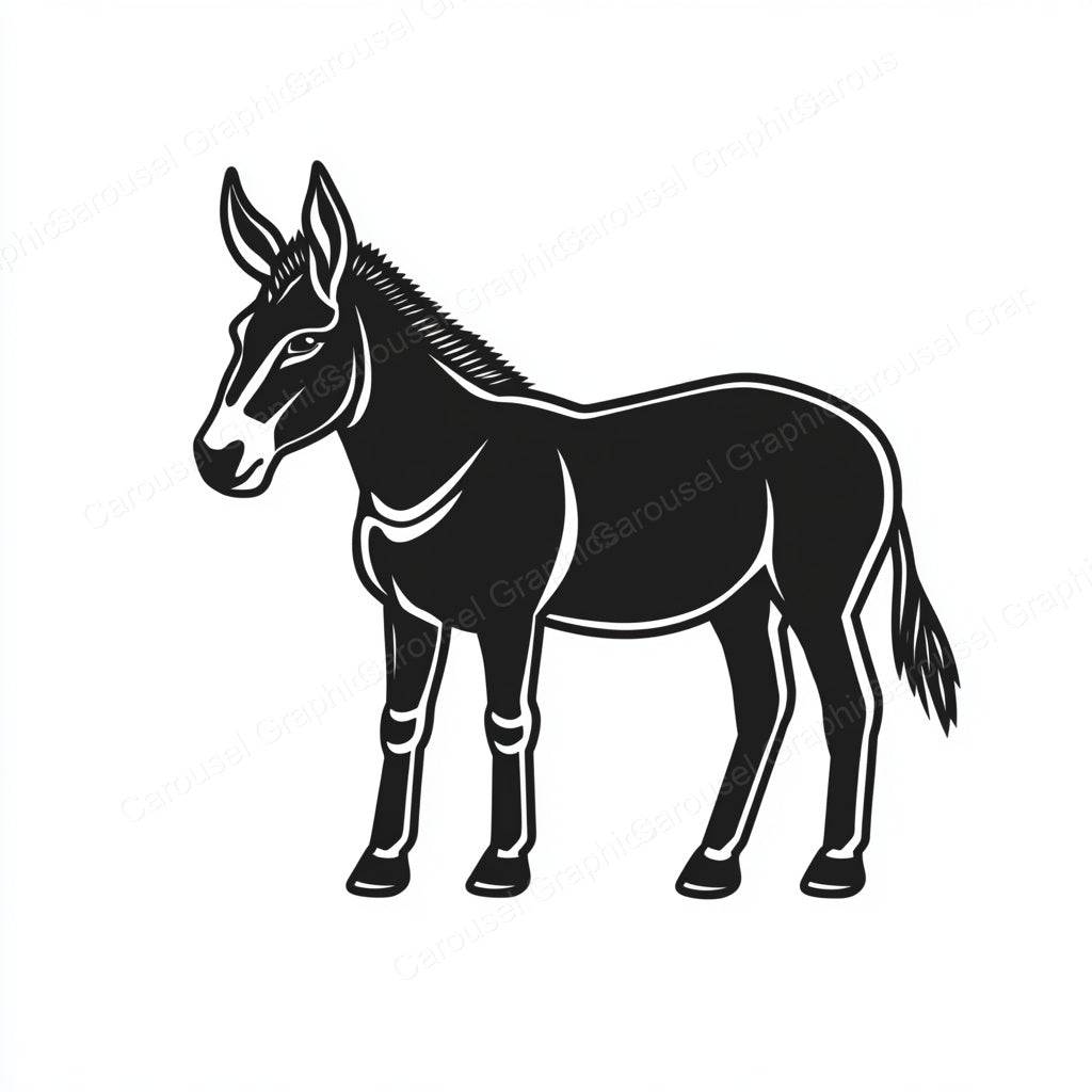 Donkey Vector Graphic preview