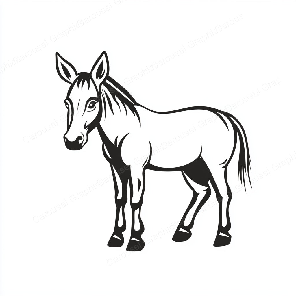 Donkey Vector Graphic preview