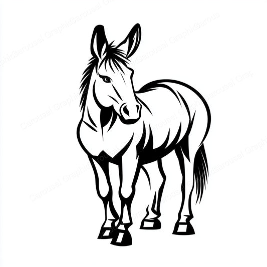 Donkey Vector Graphic preview