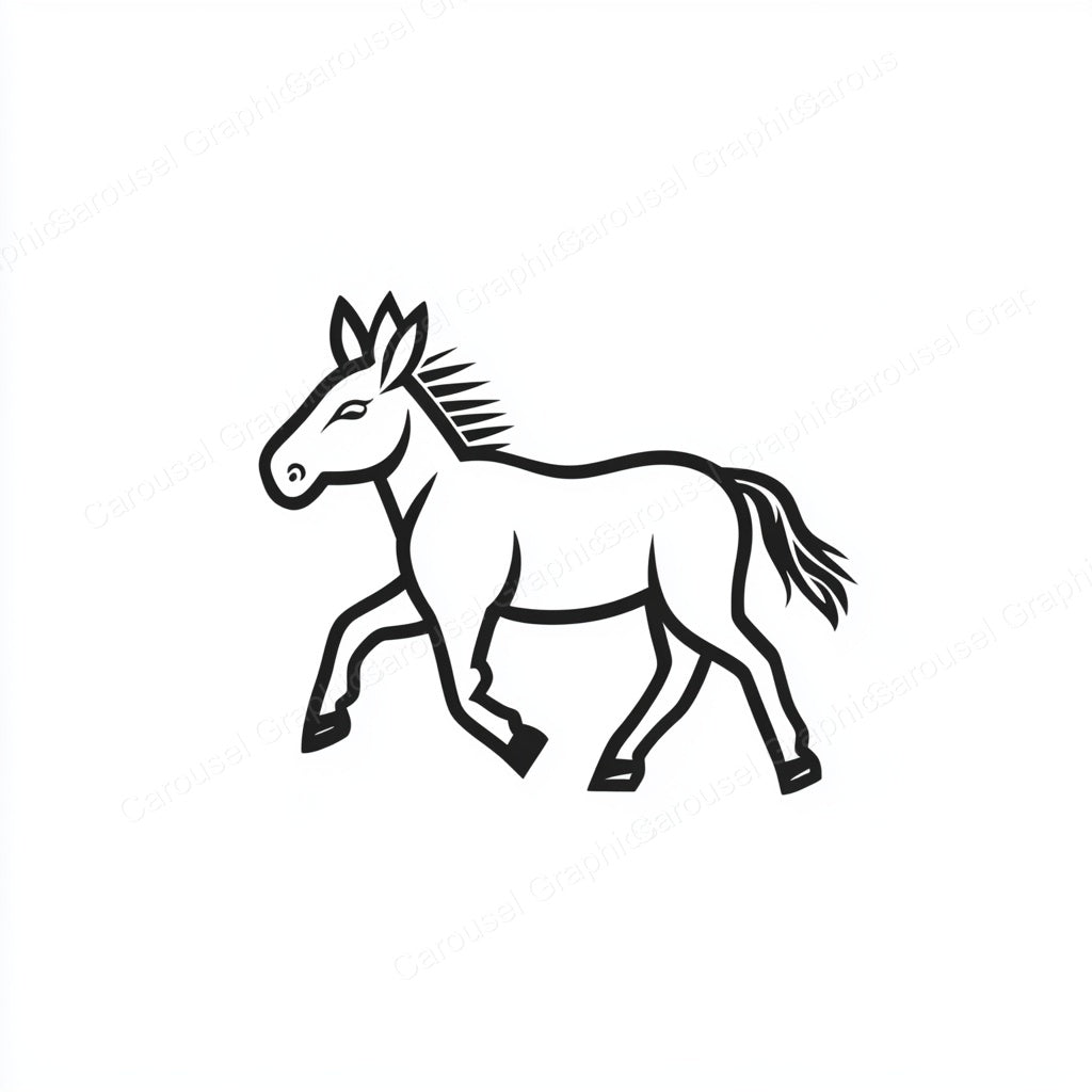Donkey Vector Graphic preview