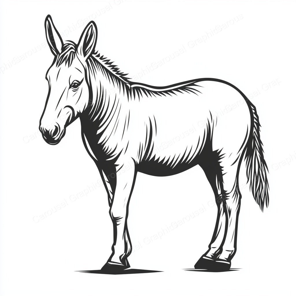 Donkey Vector Graphic preview