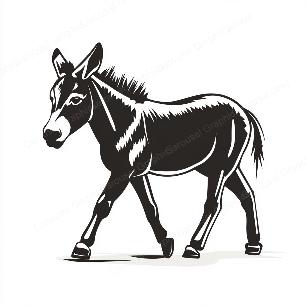 Donkey Vector Graphic preview