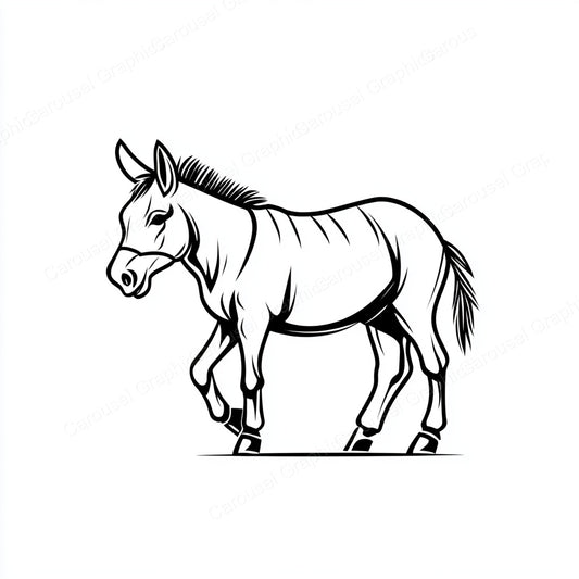 Donkey Vector Graphic preview