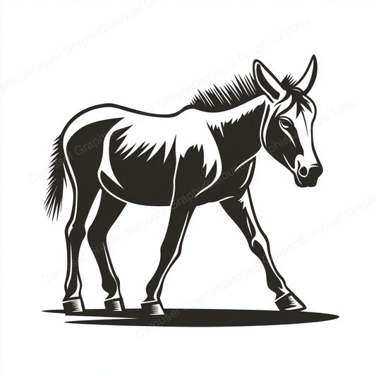 Donkey Vector Graphic preview