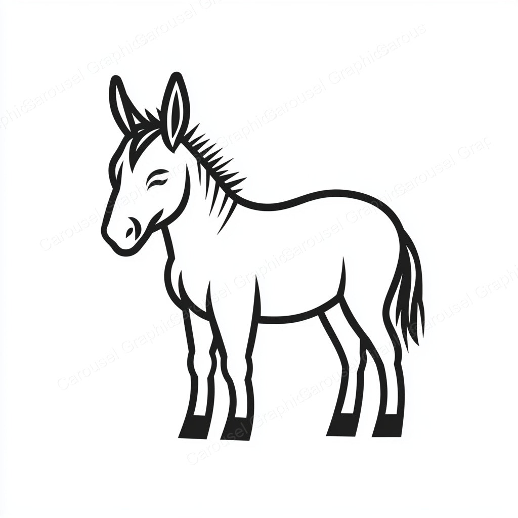 Donkey Vector Graphic preview