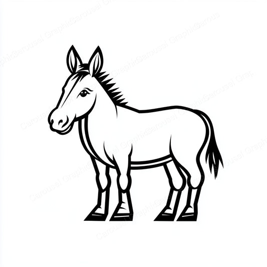 Donkey Vector Graphic preview
