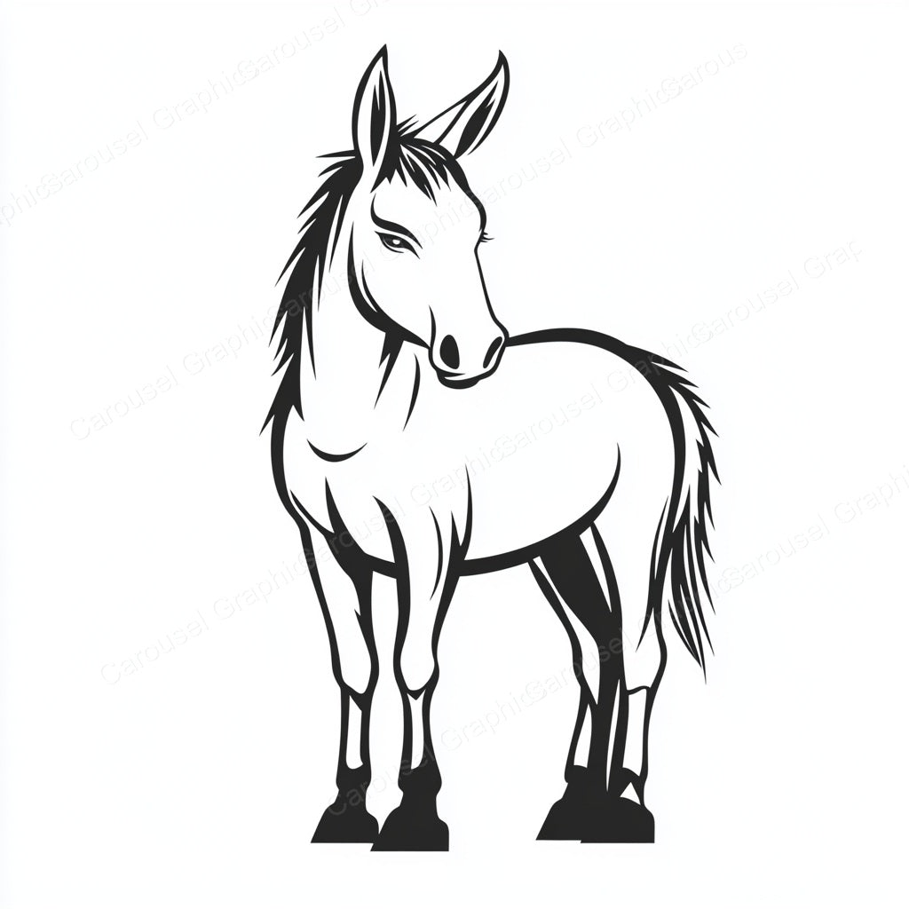 Donkey Vector Graphic preview