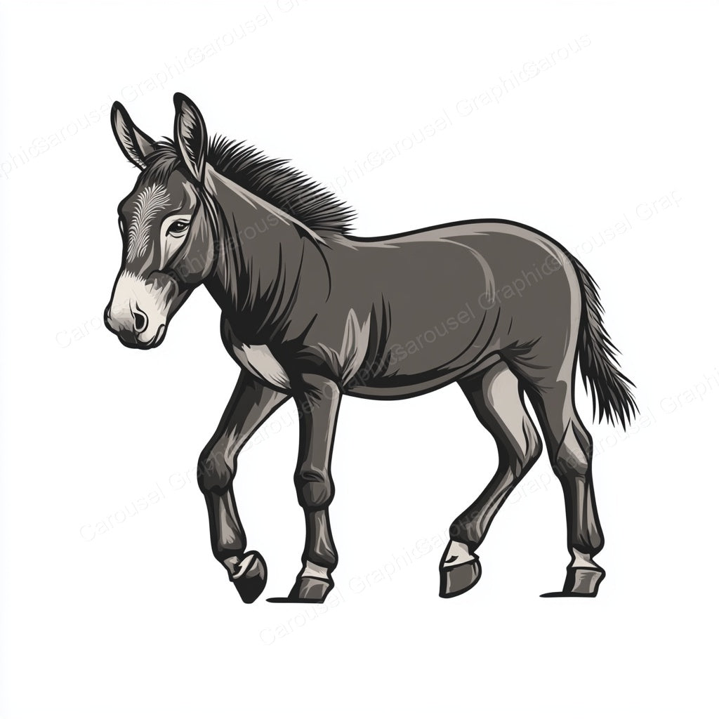 Donkey Vector Graphic preview