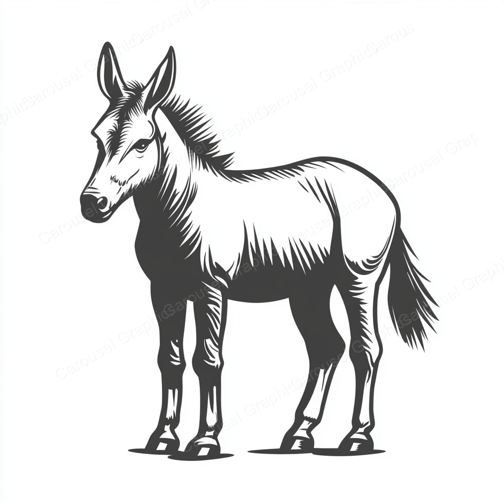 Donkey Vector Graphic preview