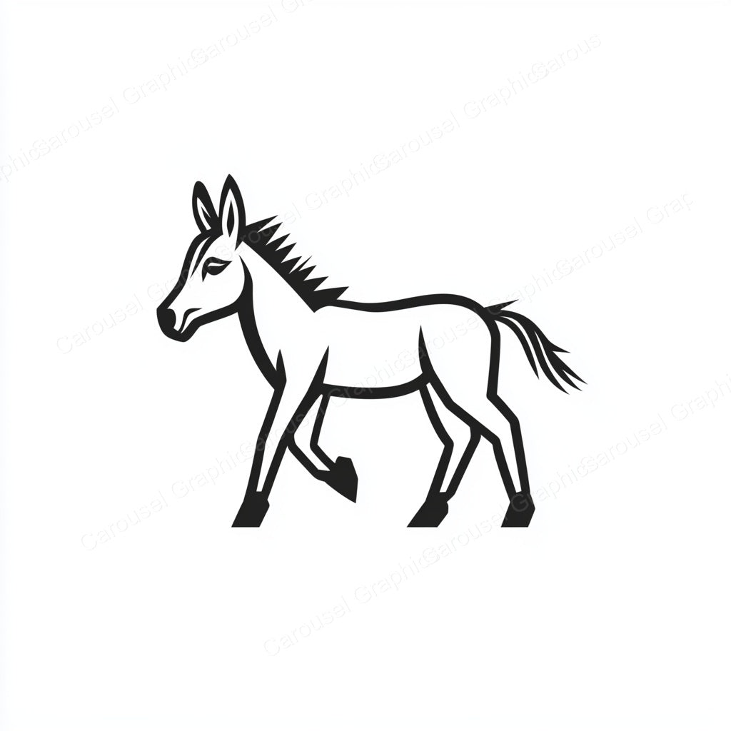 Donkey Vector Graphic preview