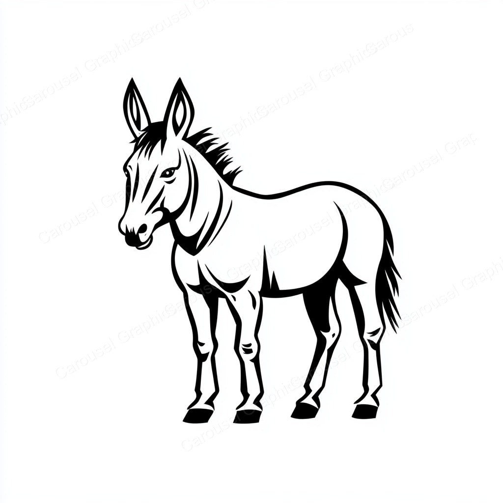 Donkey Vector Graphic preview
