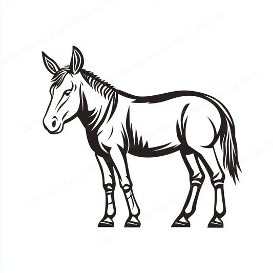 Donkey Vector Graphic preview