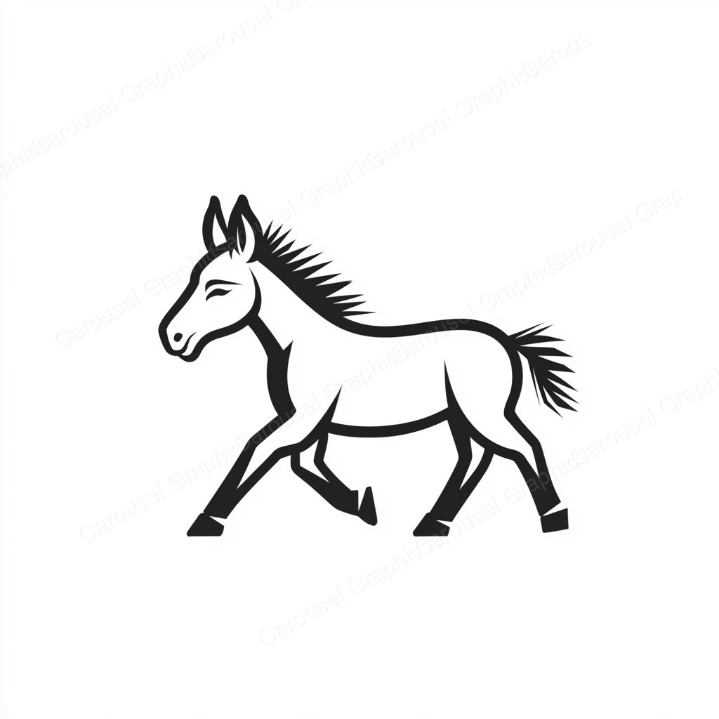 Donkey Vector Graphic preview