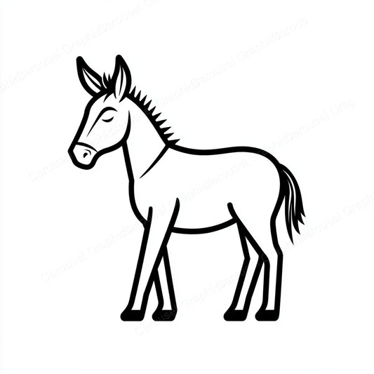 Donkey Vector Graphic preview