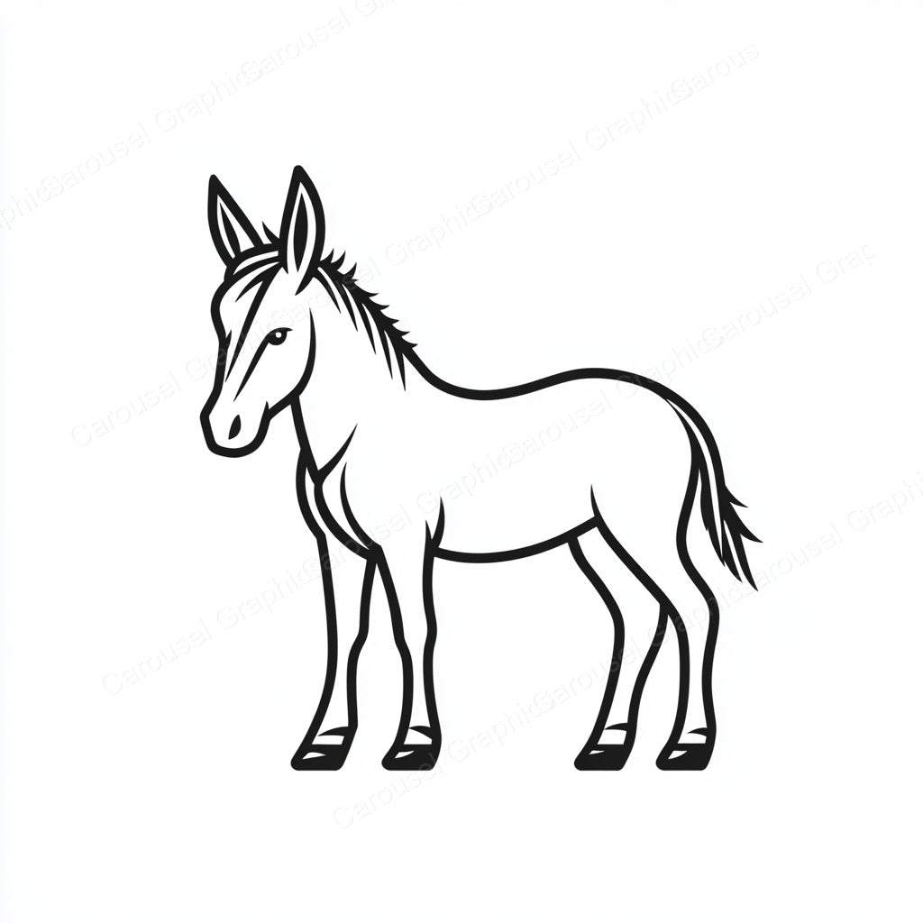 Donkey Vector Graphic preview