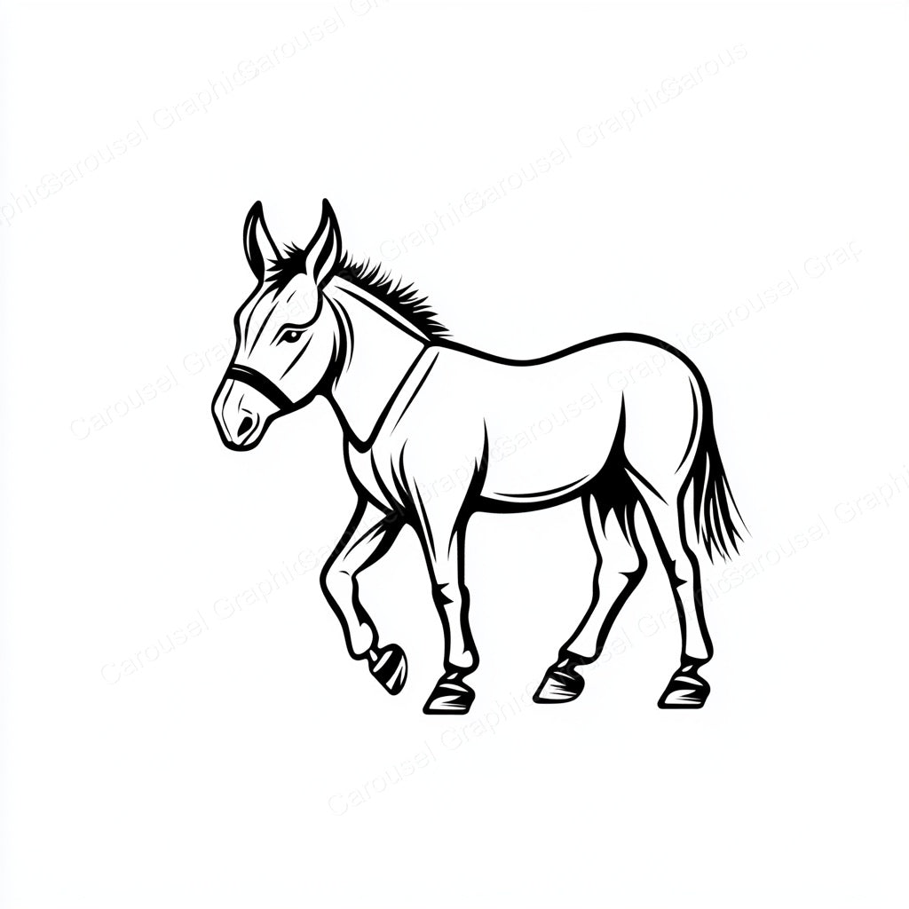 Donkey Vector Graphic preview