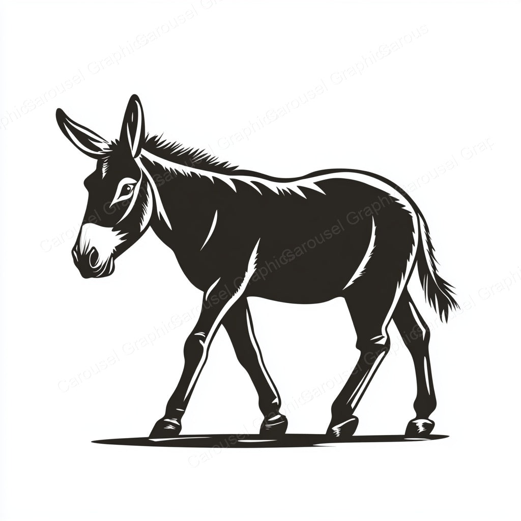 Donkey Vector Graphic preview