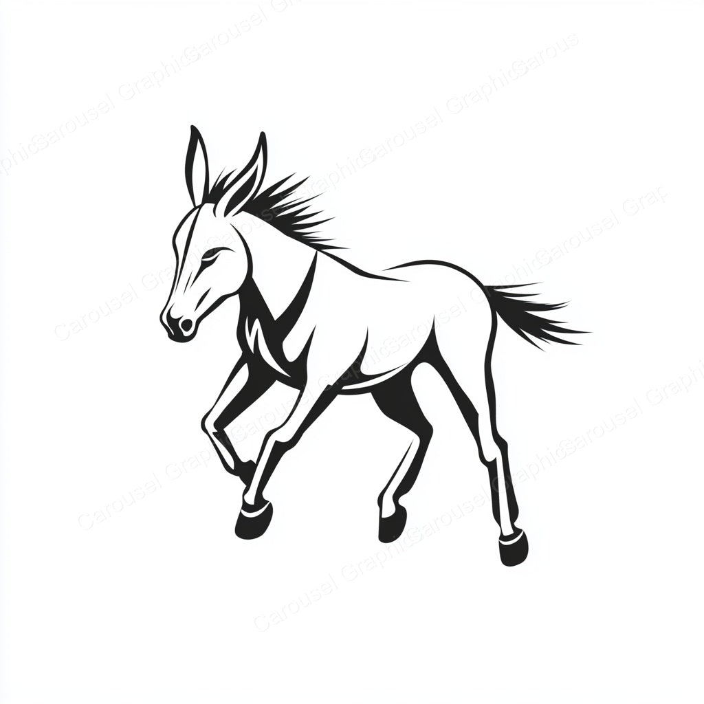 Donkey Vector Graphic preview
