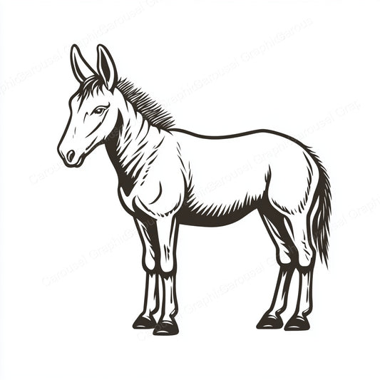 Donkey Vector Graphic preview