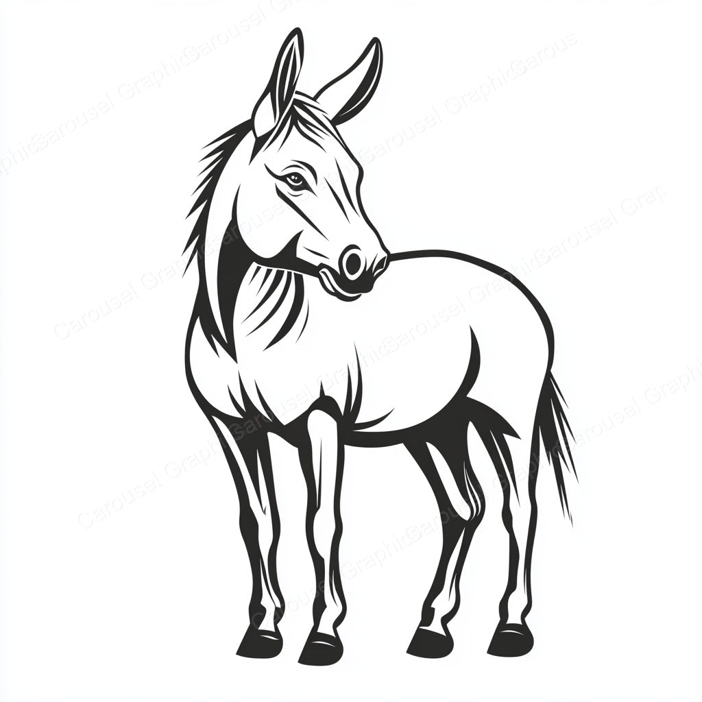 Donkey Vector Graphic preview
