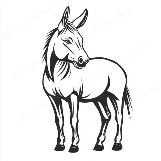 Donkey Vector Graphic preview