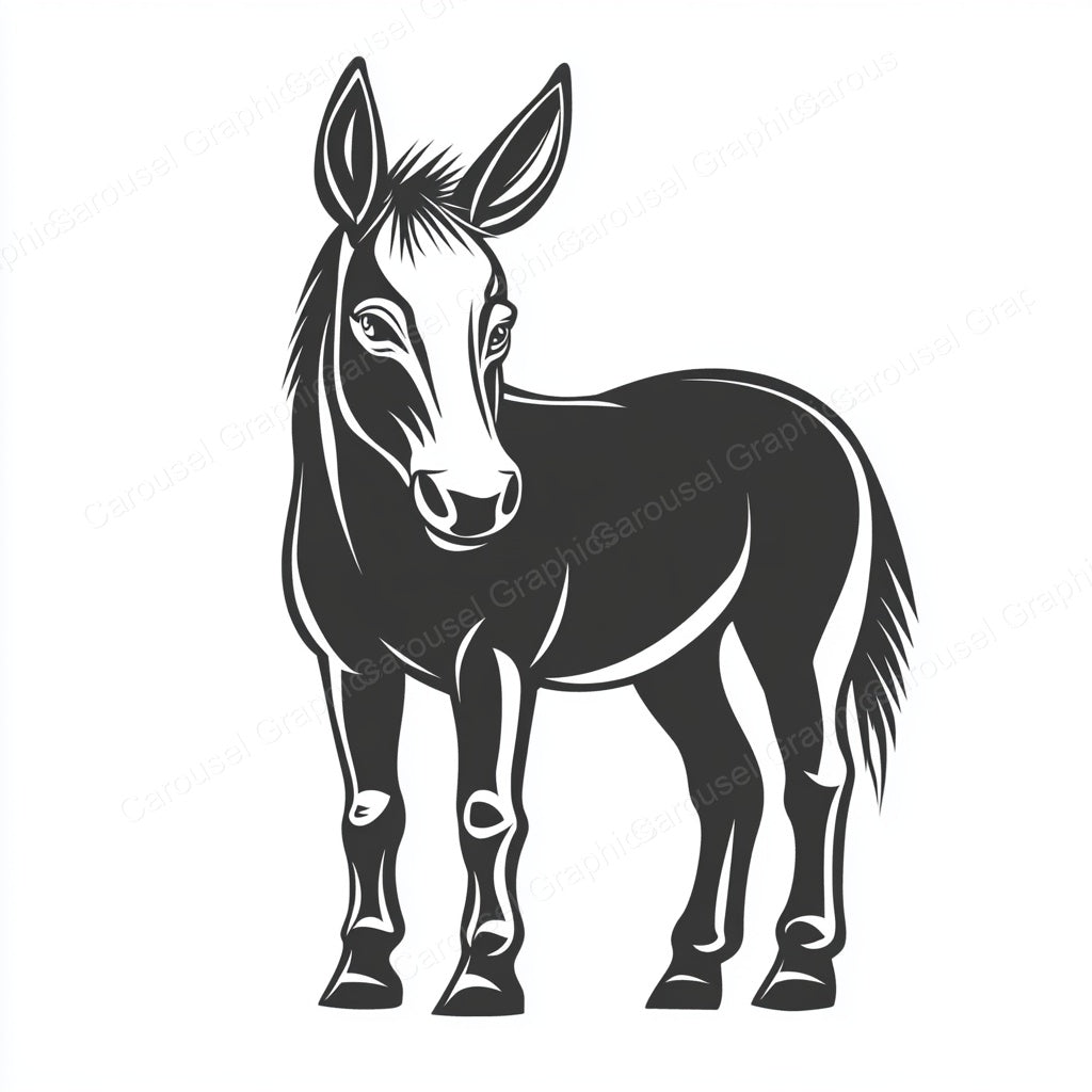 Donkey Vector Graphic preview