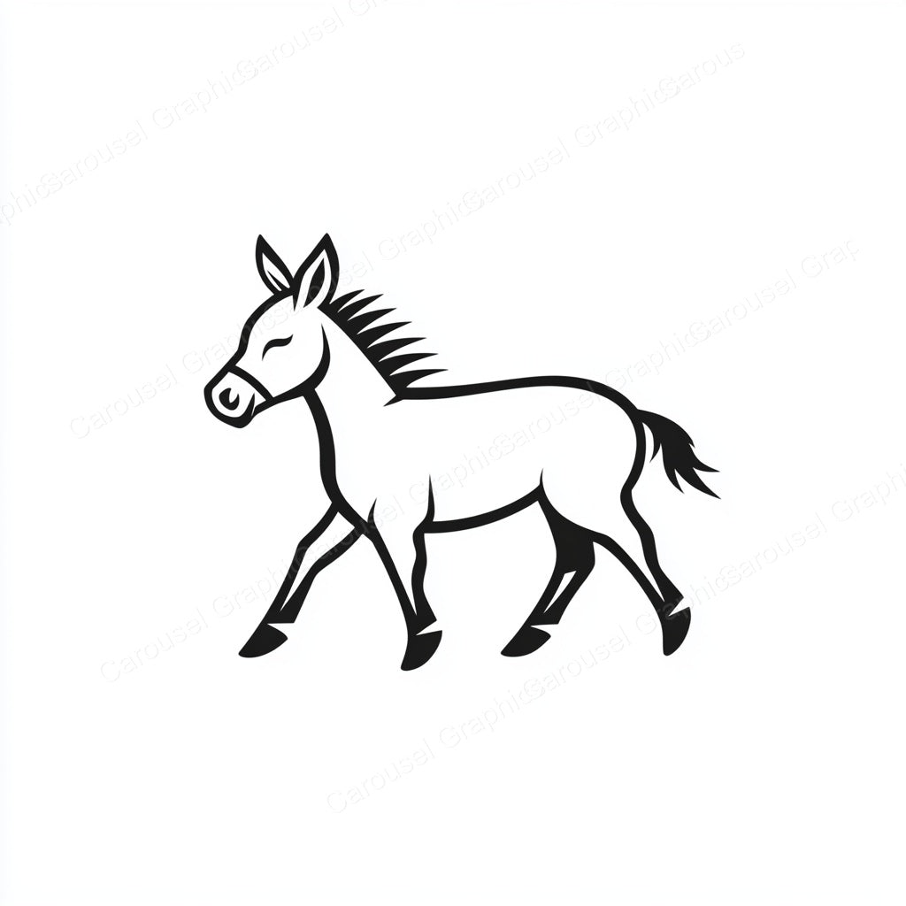 Donkey Vector Graphic preview