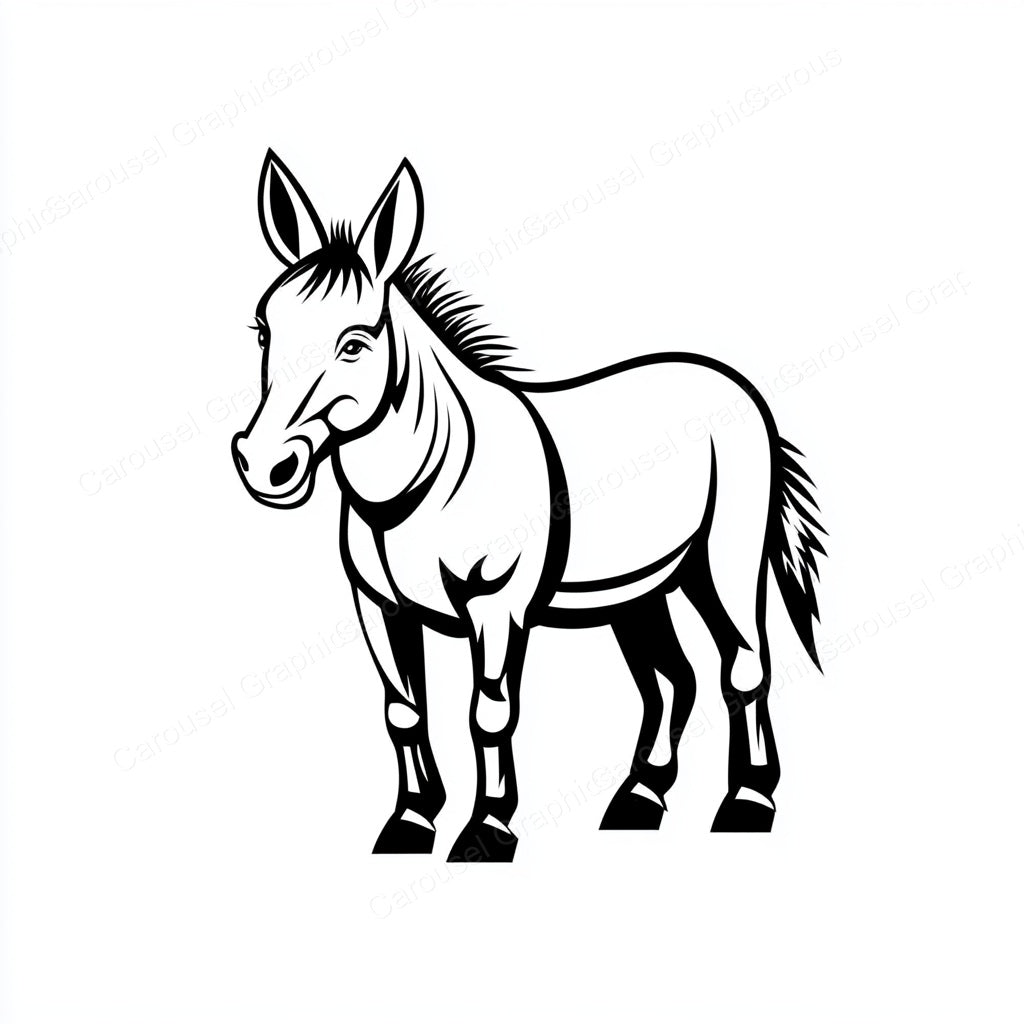 Donkey Vector Graphic preview