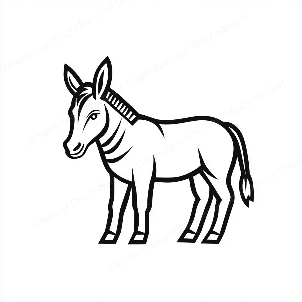 Donkey Vector Graphic preview