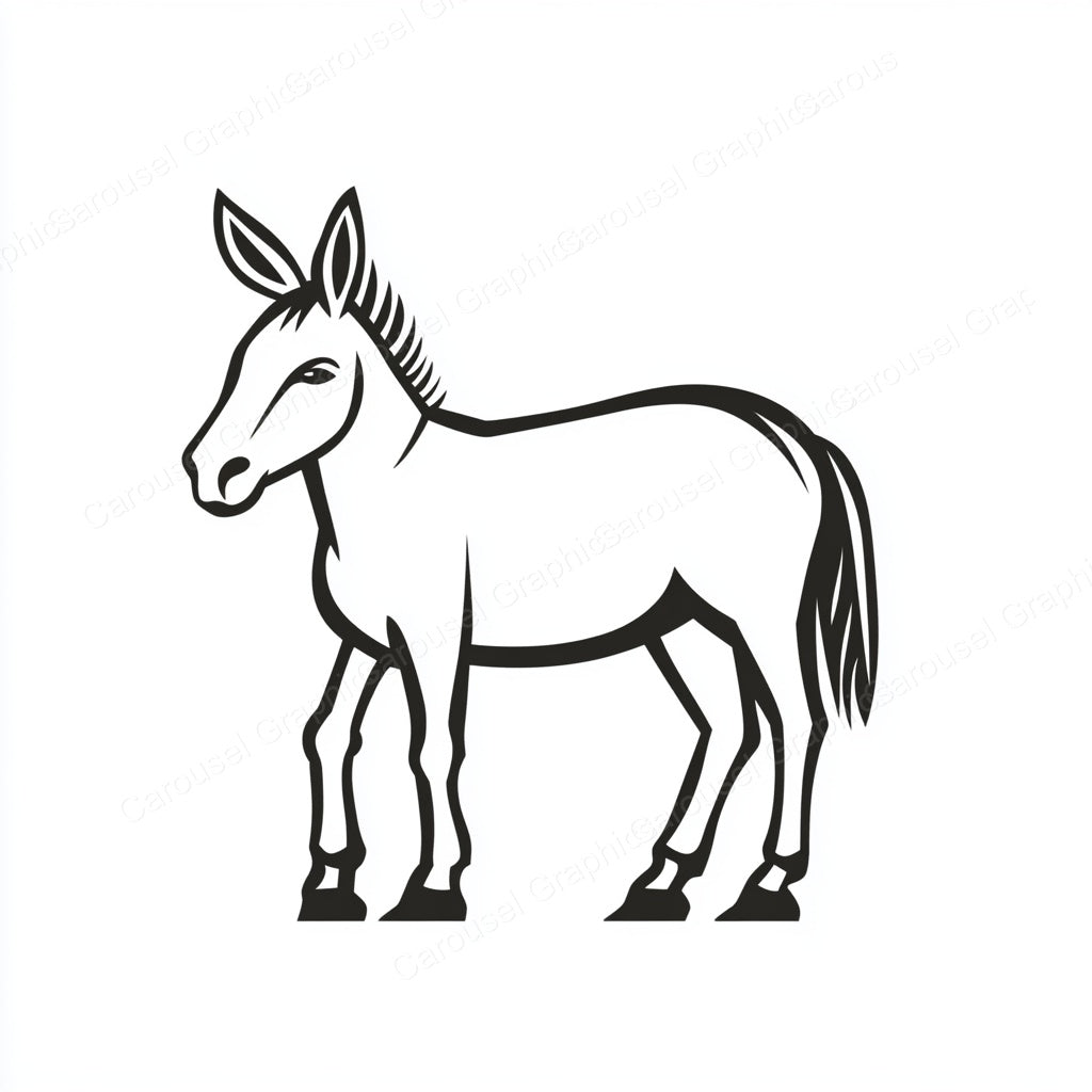 Donkey Vector Graphic preview