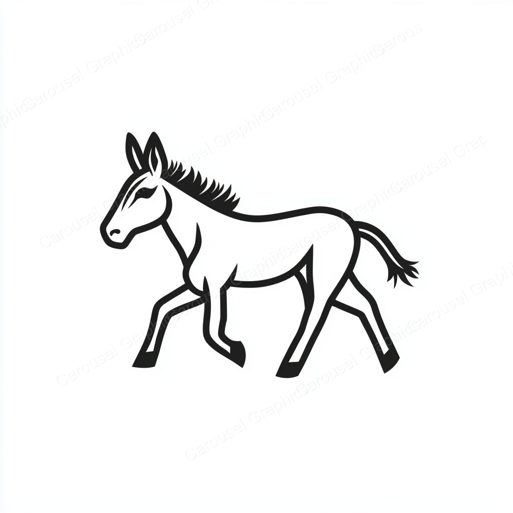 Donkey Vector Graphic preview