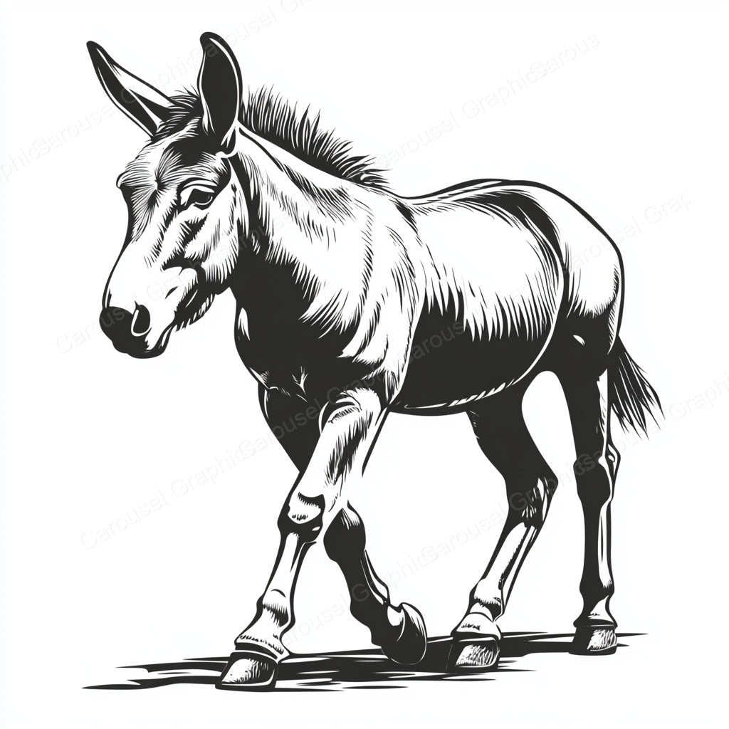 Donkey Vector Graphic preview