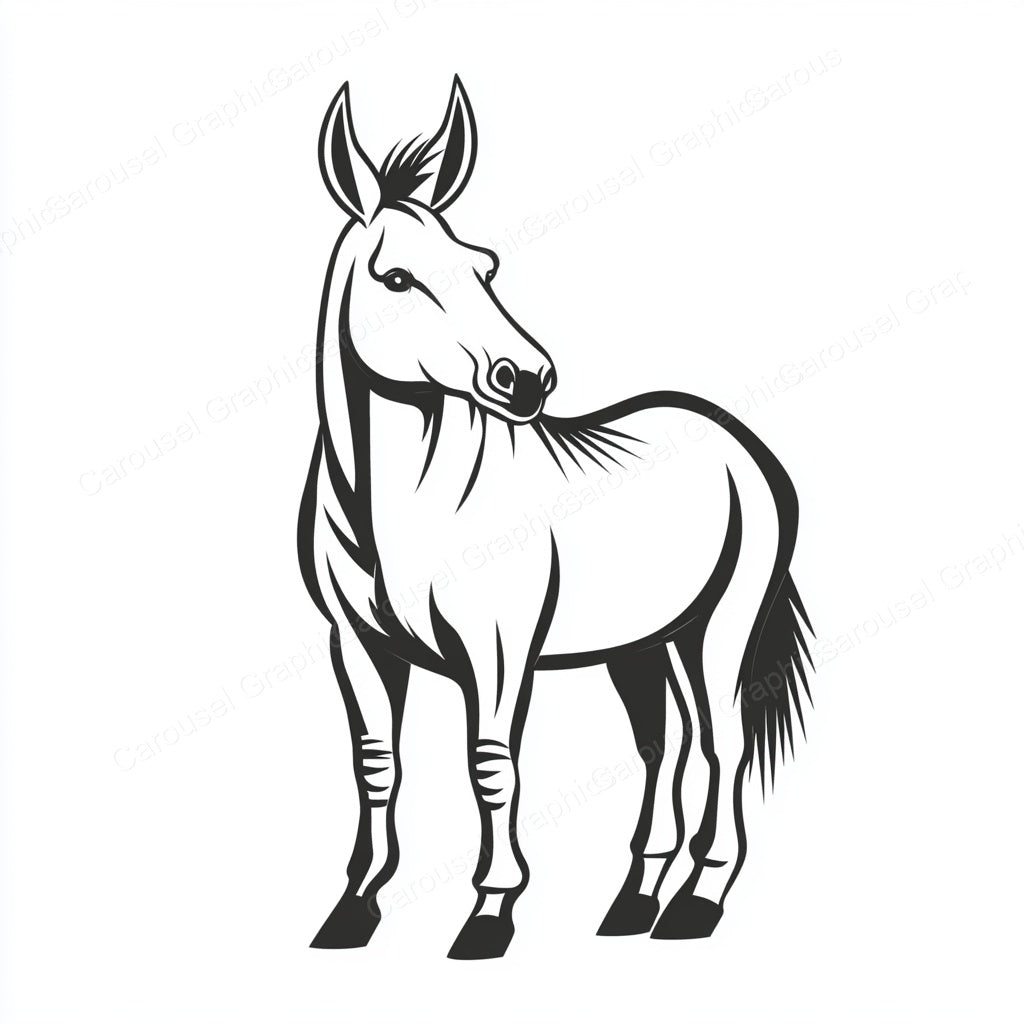 Donkey Vector Graphic preview
