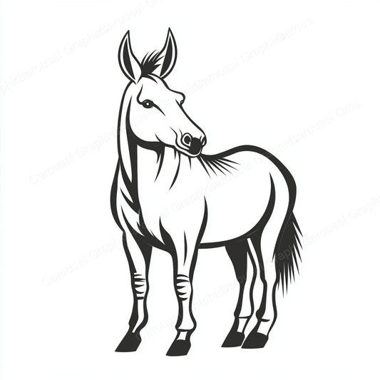 Donkey Vector Graphic preview