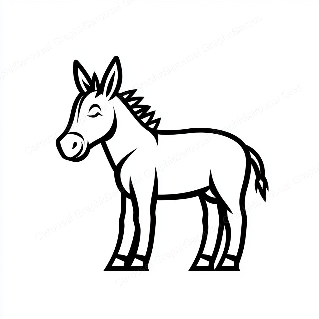 Donkey Vector Graphic preview