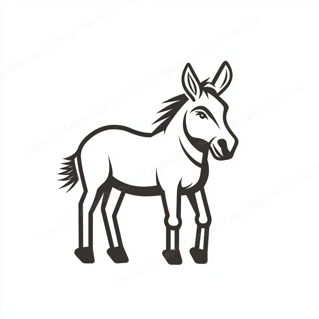 Donkey Vector Graphic preview