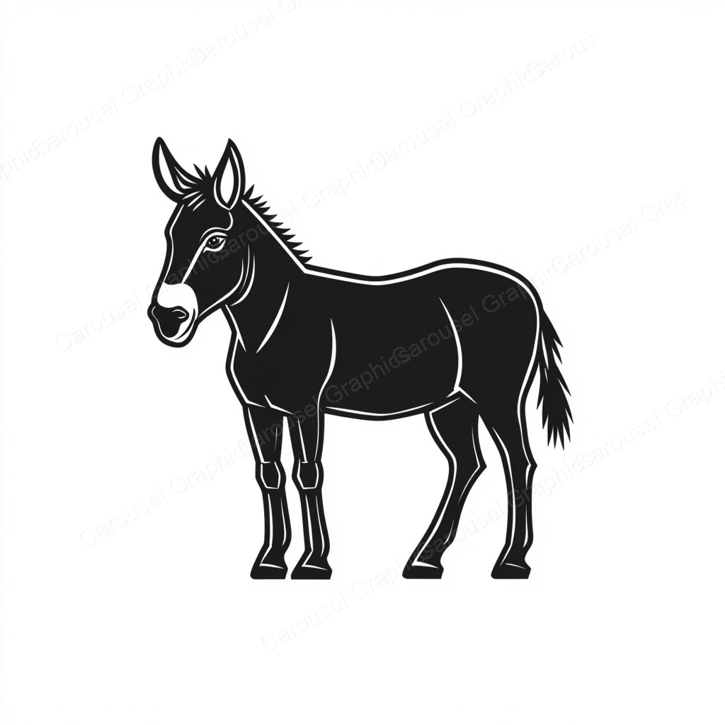 Donkey Vector Graphic preview