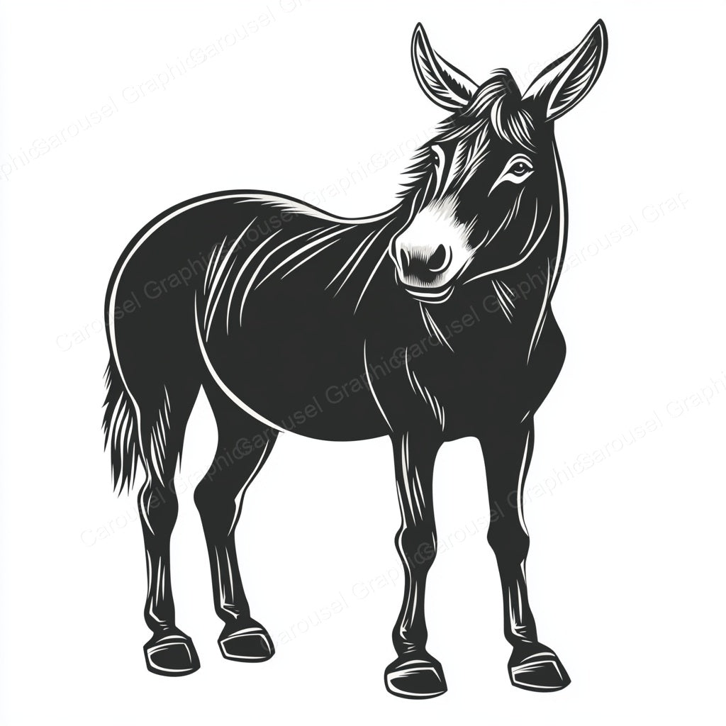 Donkey Vector Graphic preview