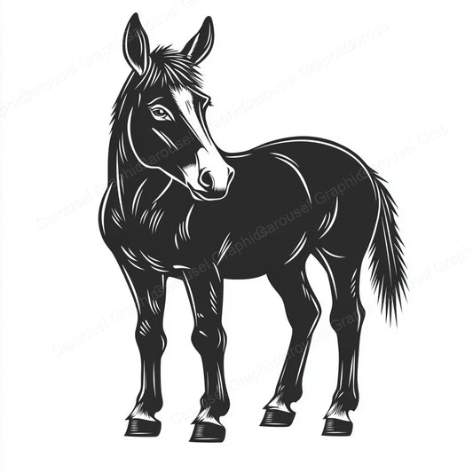 Donkey Vector Graphic preview
