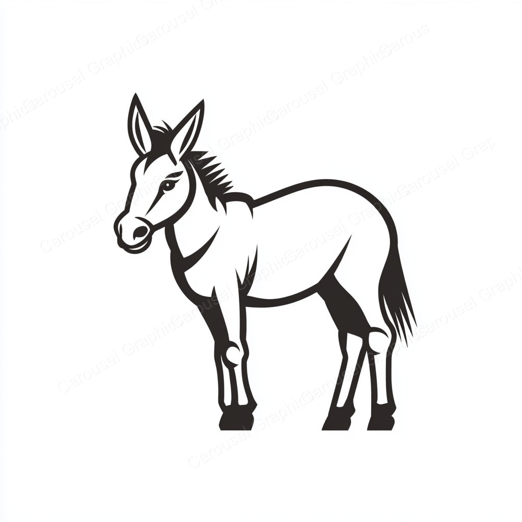 Donkey Vector Graphic preview