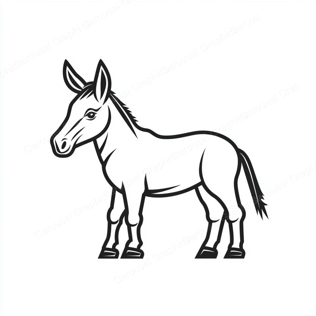 Donkey Vector Graphic preview