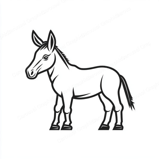 Donkey Vector Graphic preview